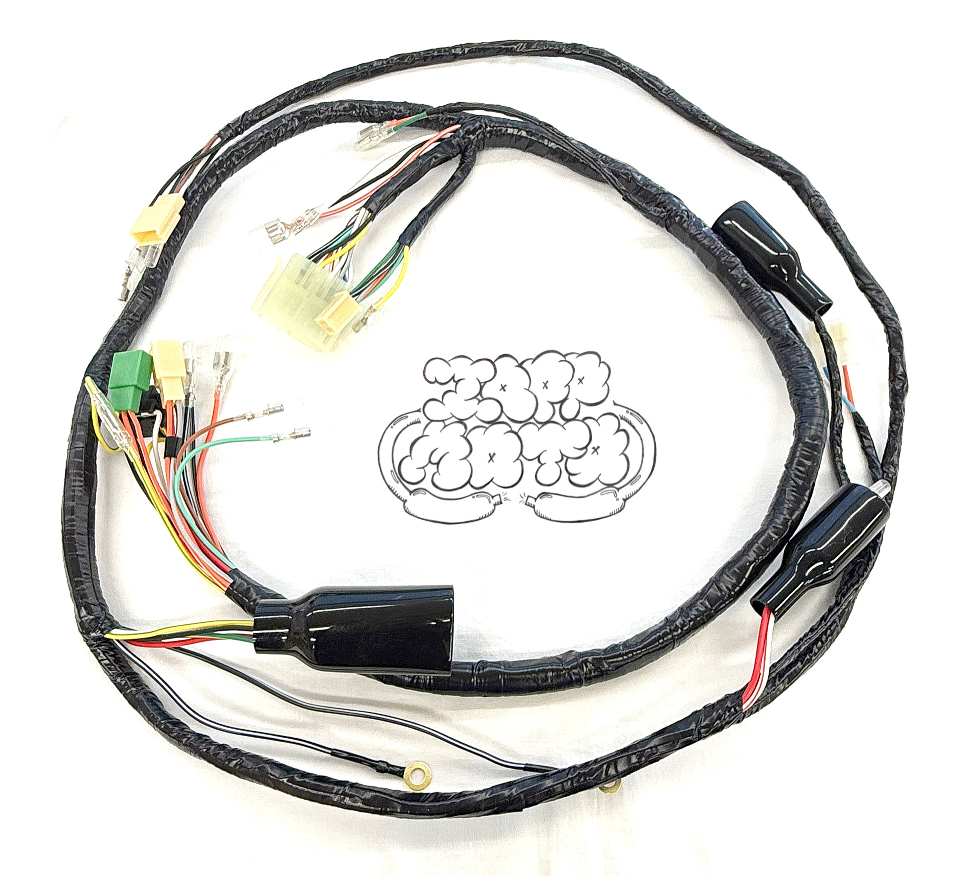 モトコンポ  エンジン　メインハーネス モトコンポ分解ー取り付け 18 ハーネス（ホンダ モトコンポ）by